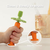 Cadeau idéal Papablic brosse-dent Carotte pour bébé et fêtes.