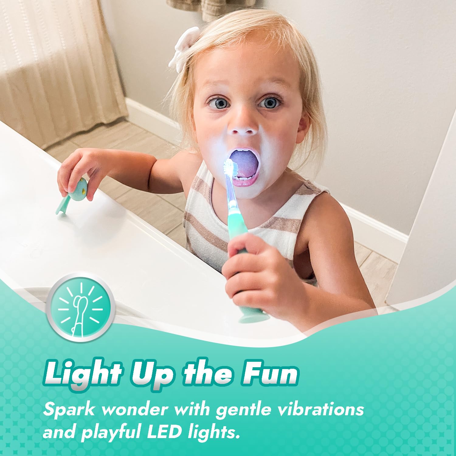 Papablic Jo – vibrations soniques 18000, nettoyage doux des petites dents