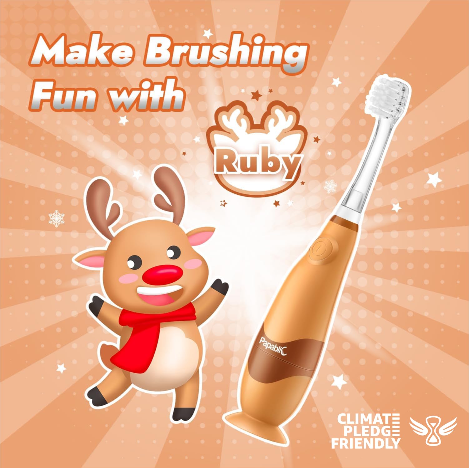 Capot renne mignon Papablic Ruby, protection ludique.