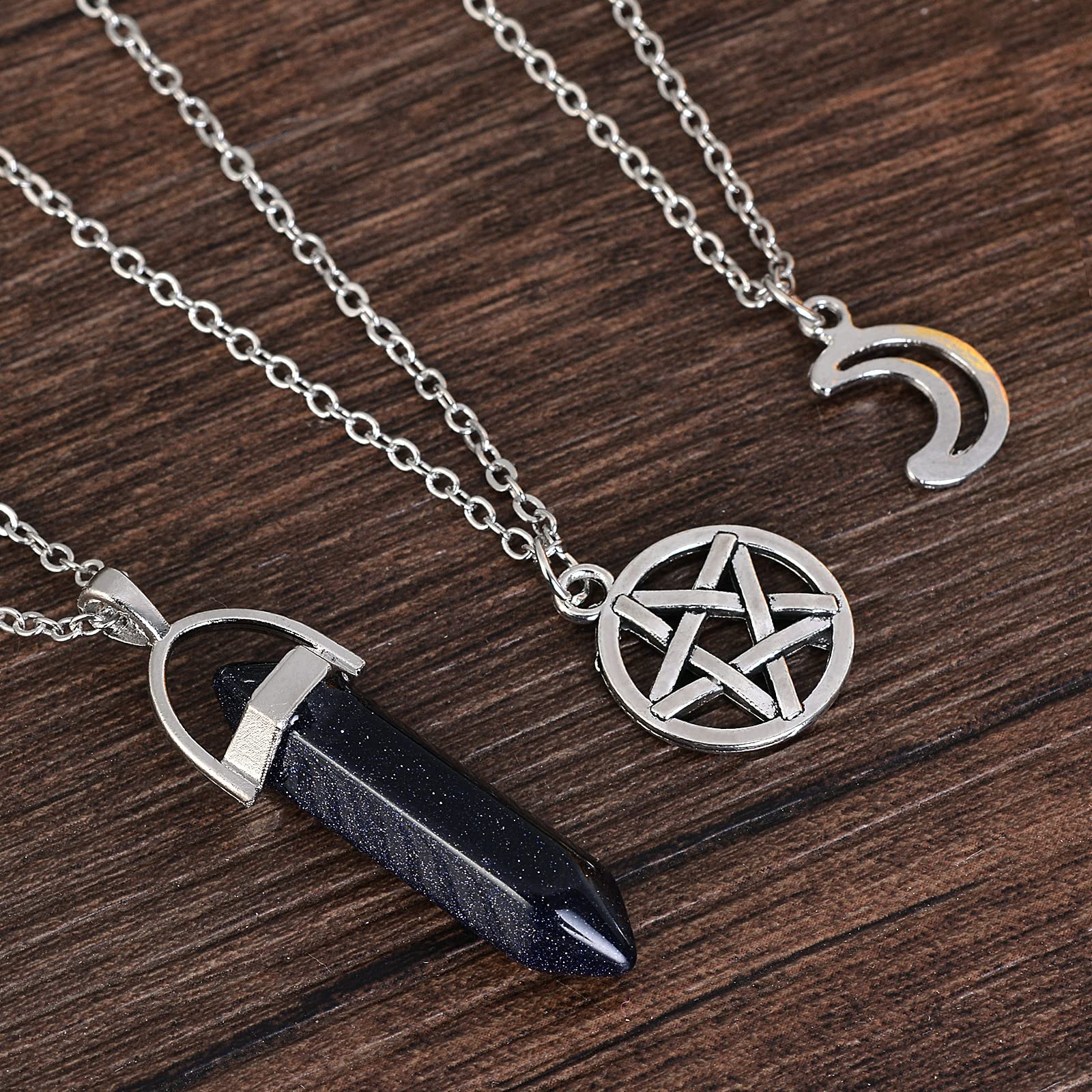 Papasgix agate noire, pendentif cristal pour un style élégant et décontracté.