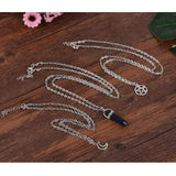 Papasgix design en étages, collier cristal hexagonal moderne.
