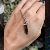 Papasgix collier argenté à couches, style moderne et couche supplémentaire.