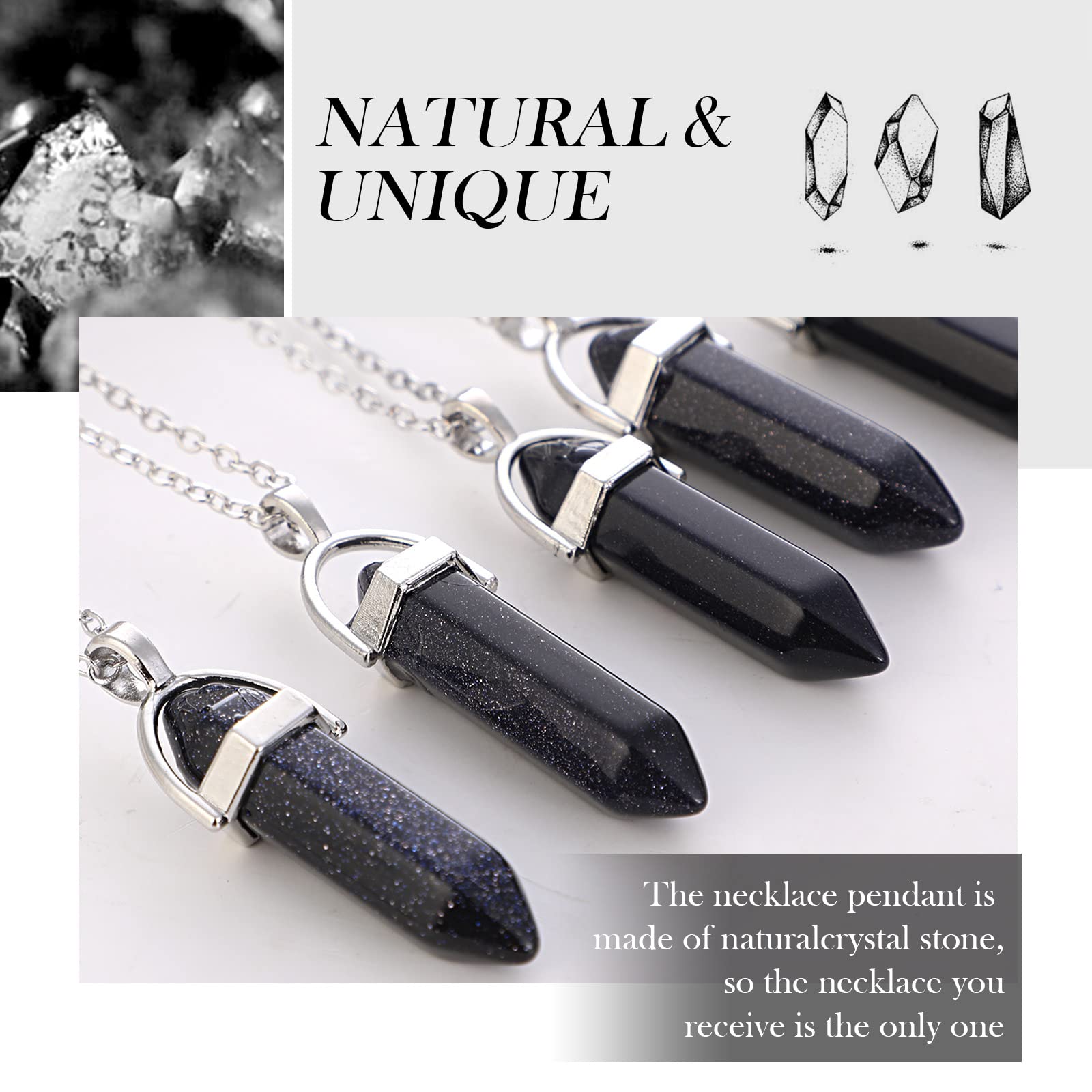 Papasgix pendentif hexagonal agate noire, allure élégante et équilibre émotionnel potentiel.