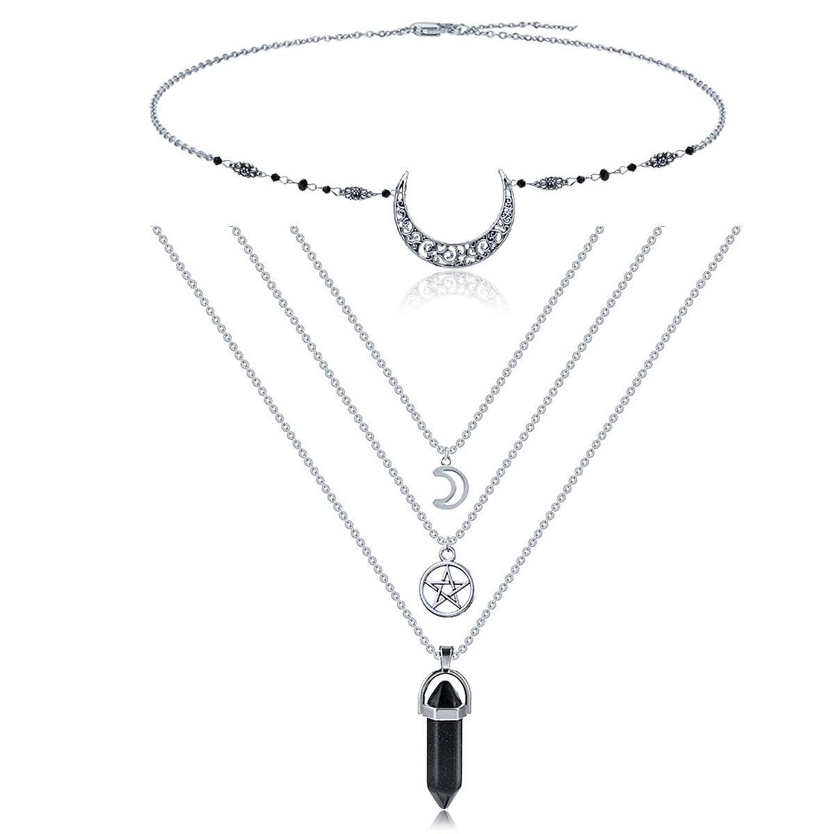 Papasgix pendentif hexagonal améthyste, allure chic et énergie potentielle équilibrante.