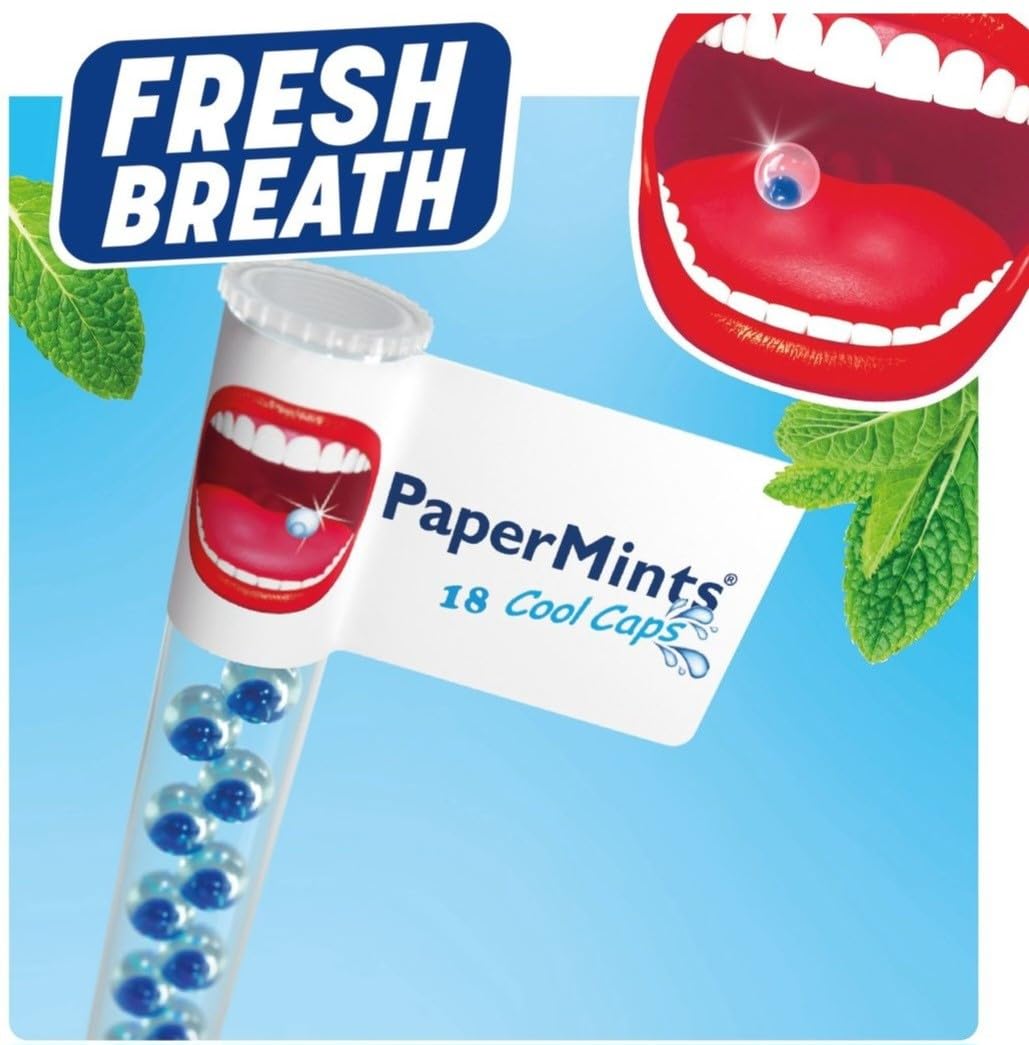 Papermints CoolCaps bouche fraîche après les repas et les réunions.