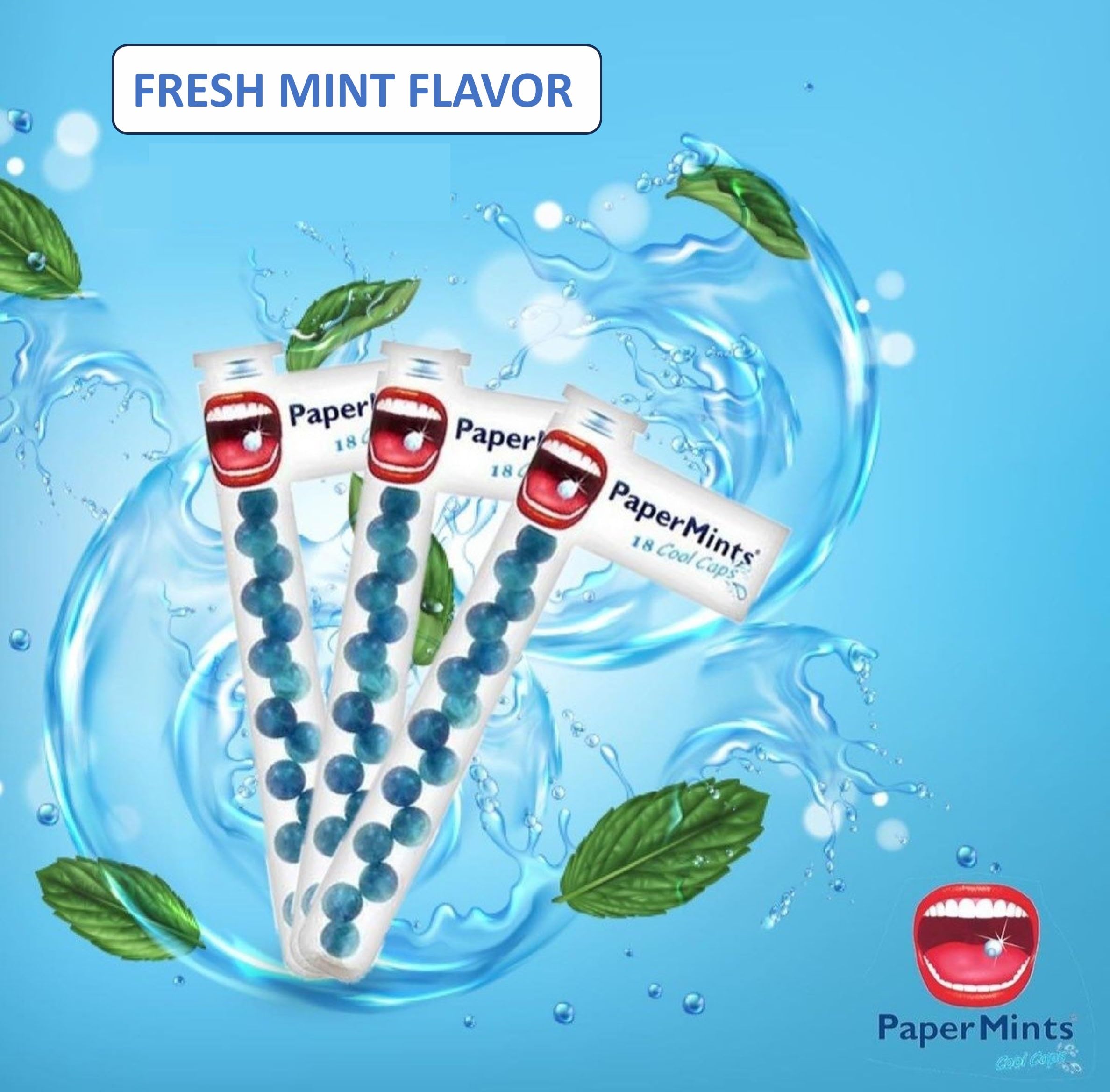 Sans sucre Papermints CoolCaps – option légère pour une haleine agréable.