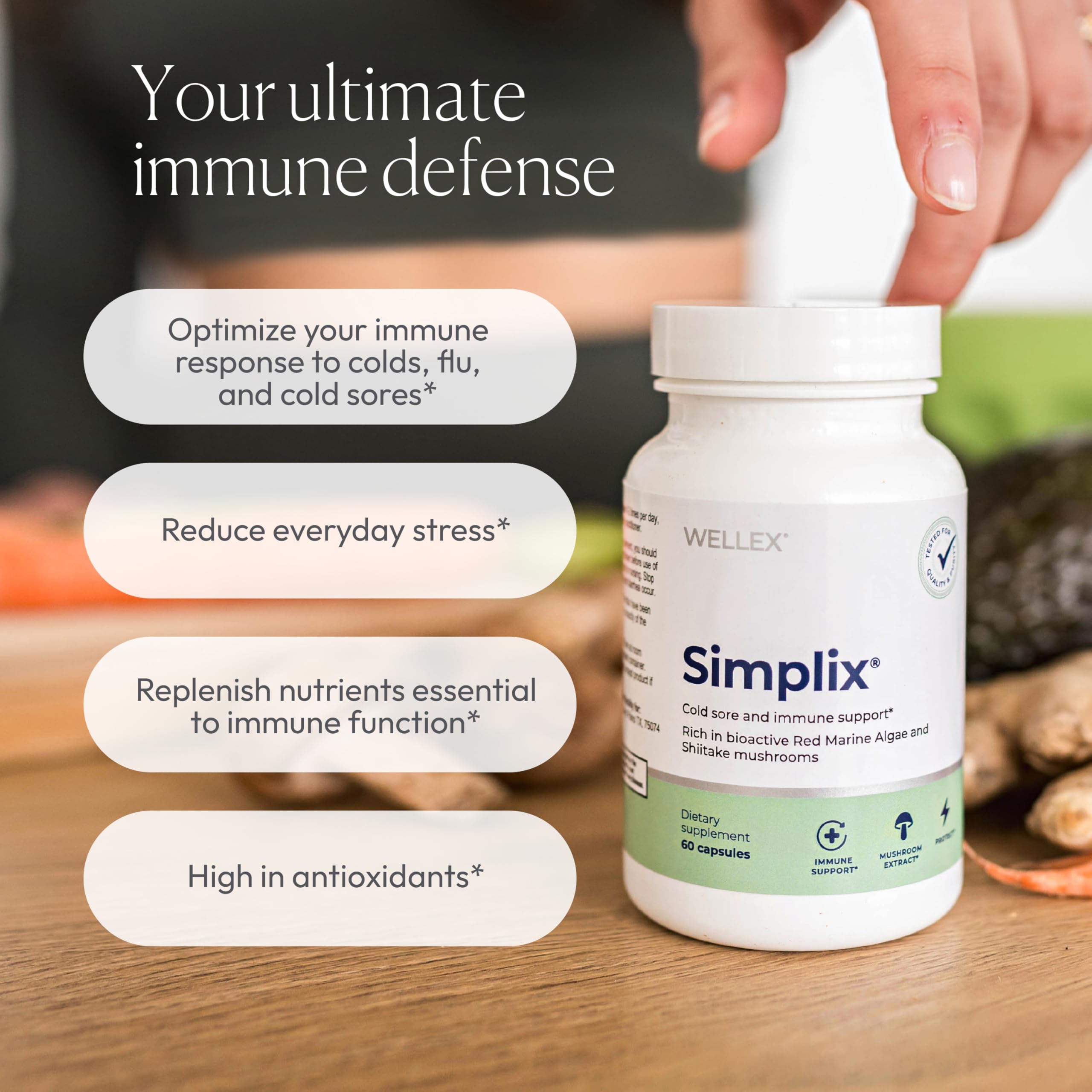 Papillex Simplix: vitamine B12, vitamine C et zinc pour l’apport quotidien.