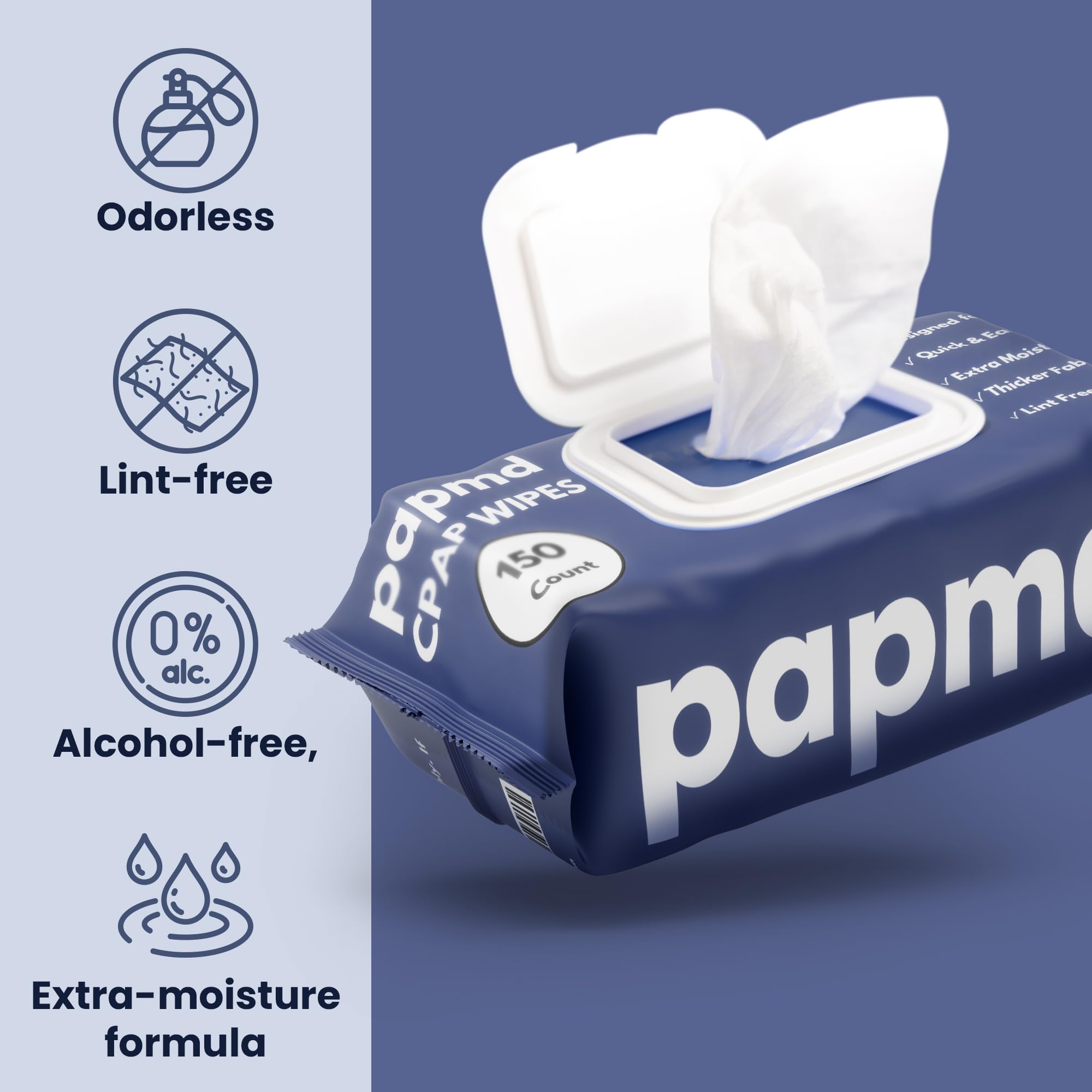 Format voyage PAPMD pour un nettoyage rapide lors de déplacements.
