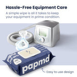 Lingettes PAPMD en tissu épais sans peluches pour un nettoyage fiable.