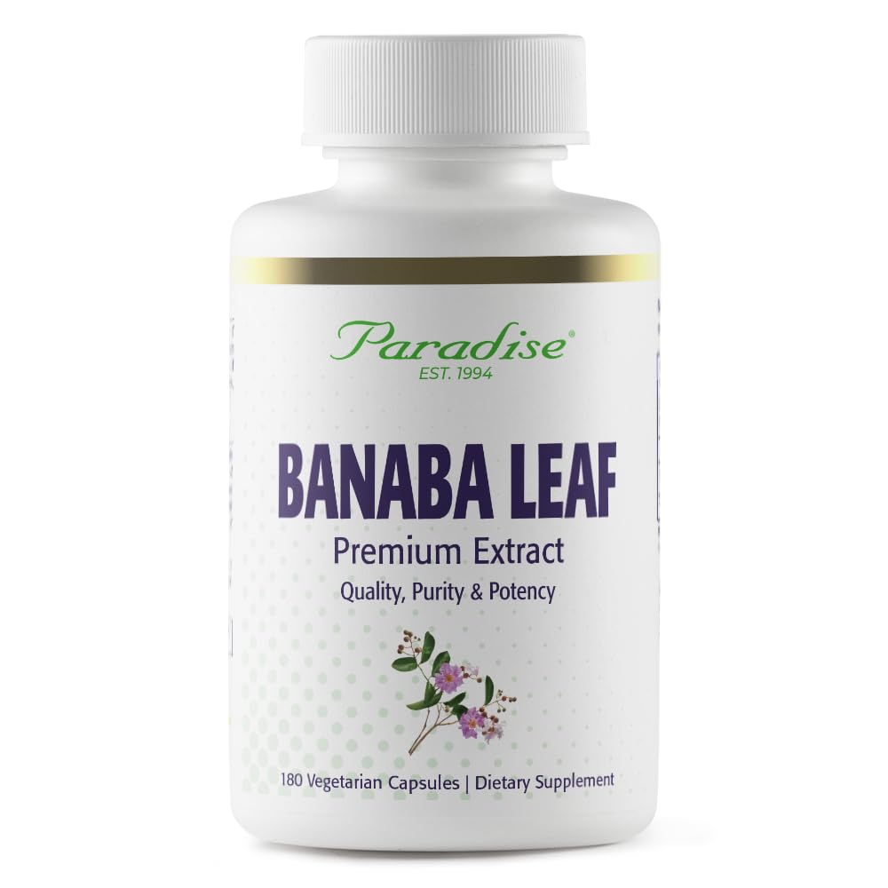 Banaba Paradise Herbs extrait 12:1 en bouteille, concentré puissant pour votre routine