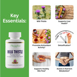 Paradise Herbs Chardon-Marie – gélules végétales, absorption efficace et biodisponibilité améliorée