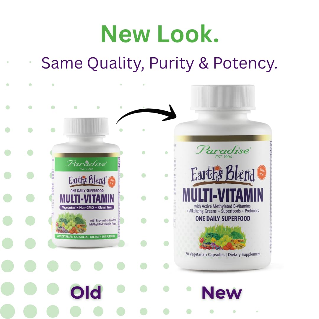 Paradise Herbs Earth's Blend capsules quotidiennes faciles à avaler