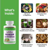 Paradise Herbs Earth's Blend Magnésium : ingrédients biologiques pour absorption optimisée.