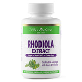 Flacon Paradise Herbs Rhodiola Extrait 500 mg, soutien quotidien naturel.