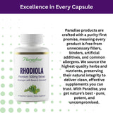 Rhodiola d origine haute altitude Paradise Herbs, origine naturelle et pureté.
