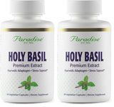 Paradise Herbs Tulsi, gelules — emballage 2 packs, soutien naturel au quotidien.
