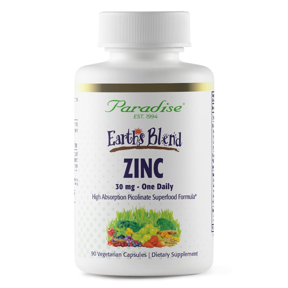 Paradise Herbs Zinc, bouteille, présentation du zinc picoliné et de Natures C