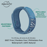 Bracelet PARA'KITO poignet reglable, confort tout au long de la journée.