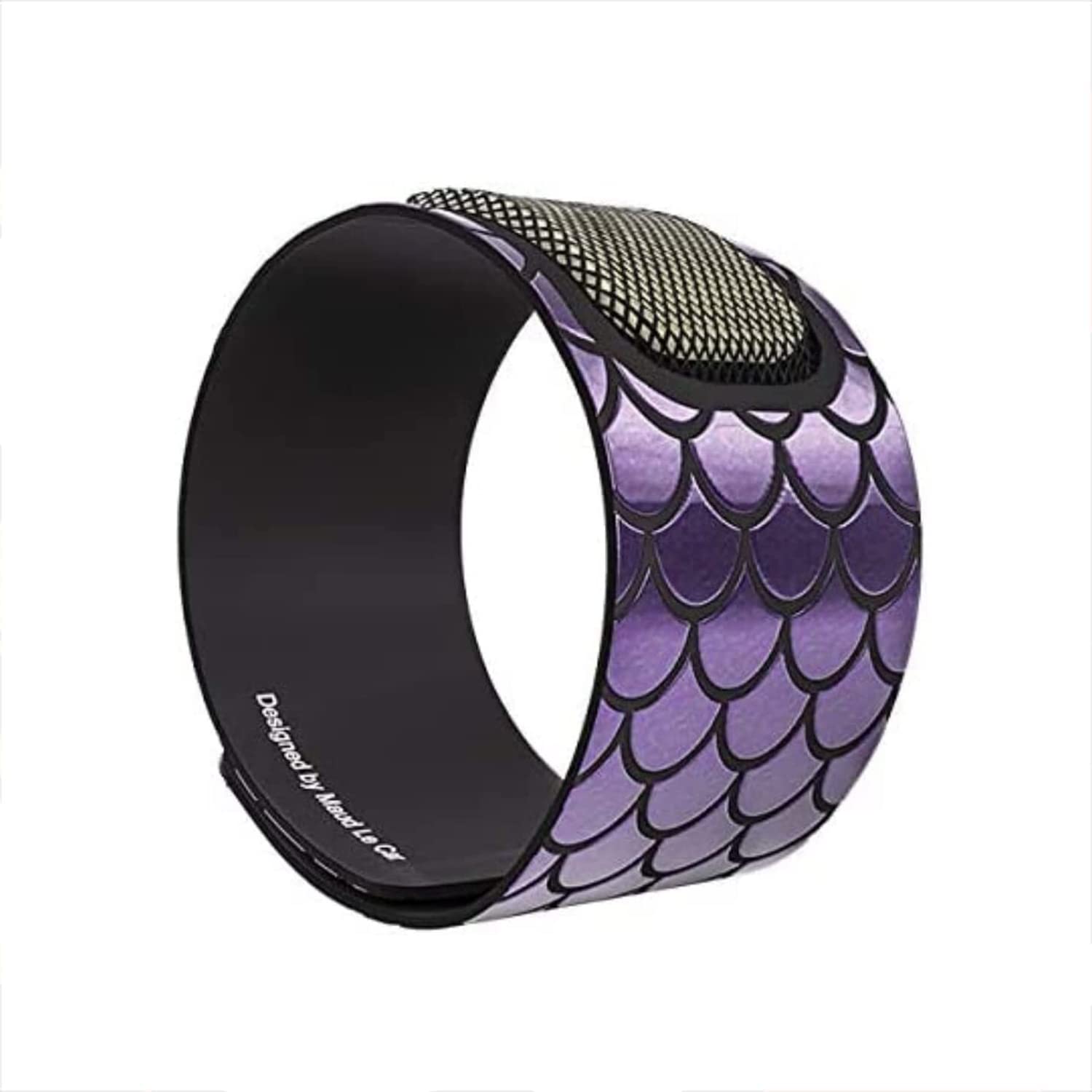 PARA'KITO bracelet anti-moustiques Or mermaid violet pour une protection portable.
