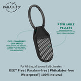 PARA'KITO Clip avec 2 pastilles, recharge facile et diffusion naturelle.