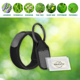 Duo PARA'KITO noir, bracelet et clip, solution pratique pour voyager léger