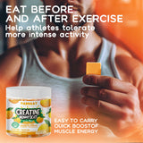 Parhaat Creatine Monohydrate Chews goût orange, dégustation rapide et agréable.