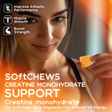 Parhaat Creatine Monohydrate Chews bouchées sans sucre, parfait pour les régimes.