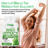 Parker Naturals Wild Lettuce Extract – tableau nutrition clair pour choix éclairés