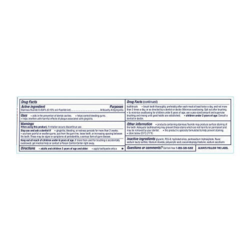 Parodontax Clean Mint, dentifrice fluoré, aide potentielle contre la plaque et gencives sensibles.