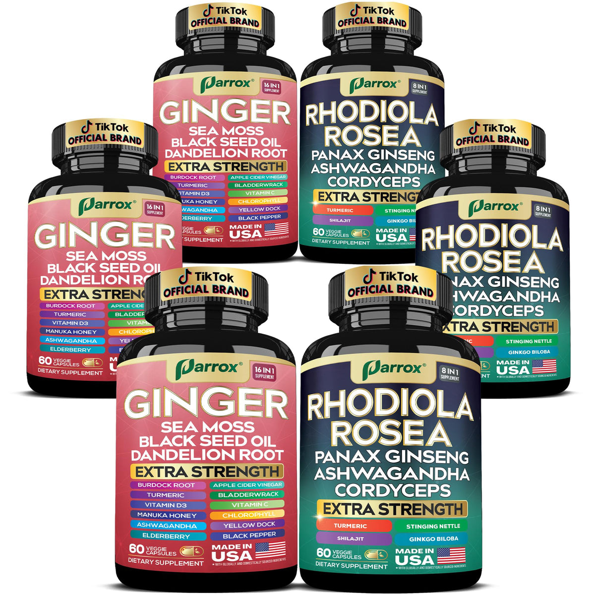 Parrox gingembre, bouteille — arôme épicé pour démarrer la journée.