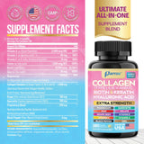 Parrox Collagene 14-en-1, étiquette claire facilitant l’utilisation quotidienne.