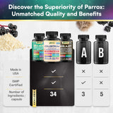Parrox Complete Vitality Trio – racine de bardane apporte nutriments et bien-être général.