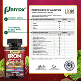 Parrox complexe de vitamines zinc acide folique, soutien métabolique quotidien.