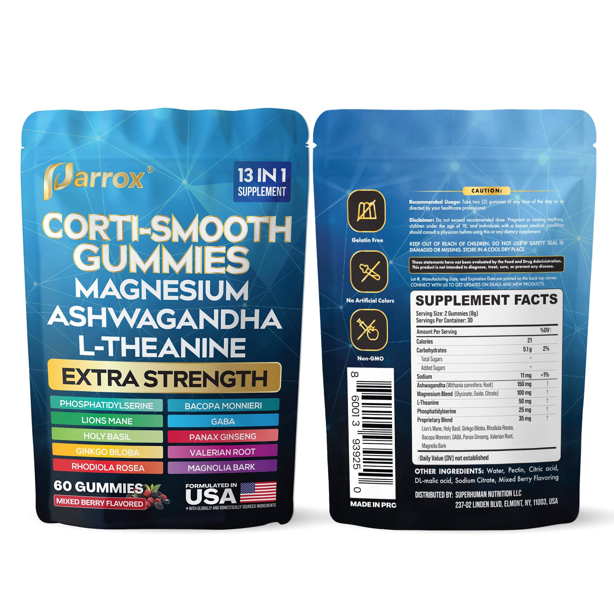 Parrox Corti-Smooth Gommes design élégant prêt à emporter.