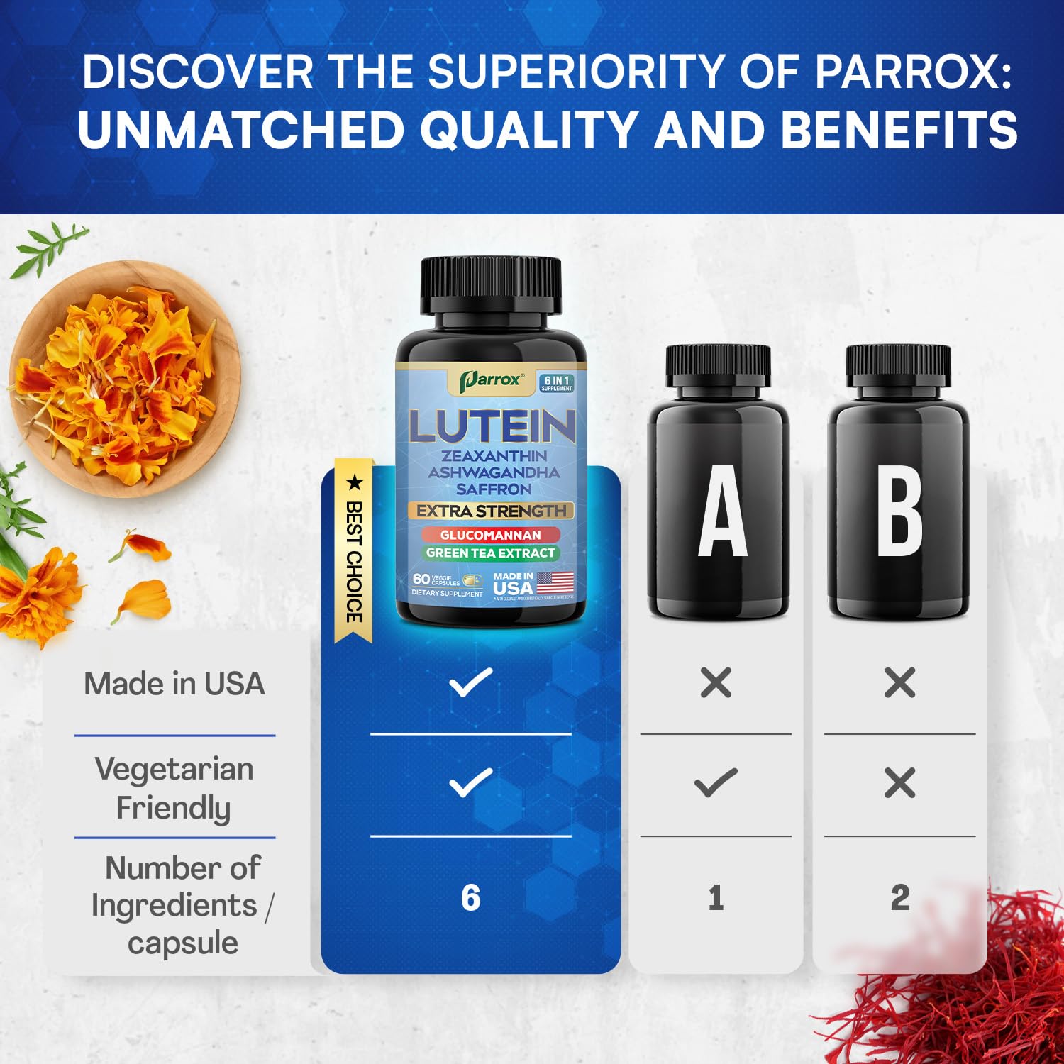 Parrox glucomannane fibre naturelle pour soutien digestif.