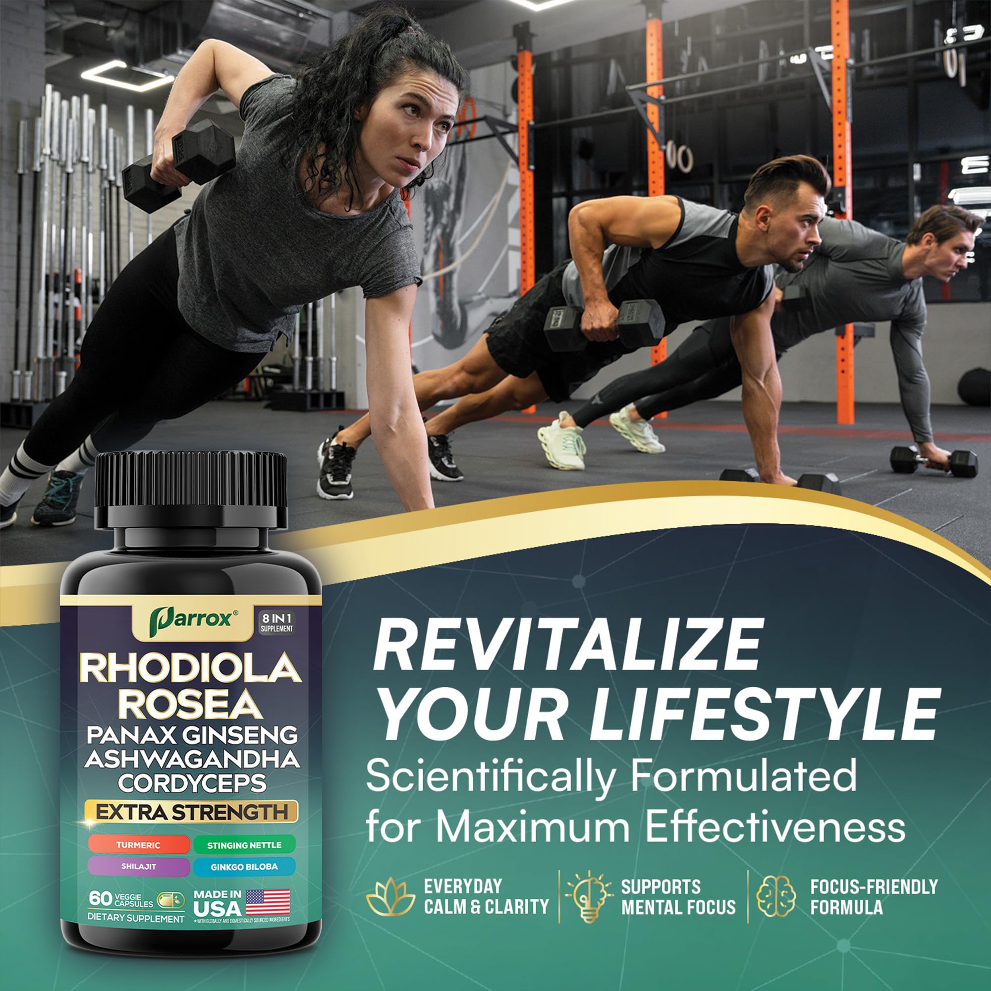 Parrox ingrédients cordyceps, champignon Cordyceps pour l'endurance journée