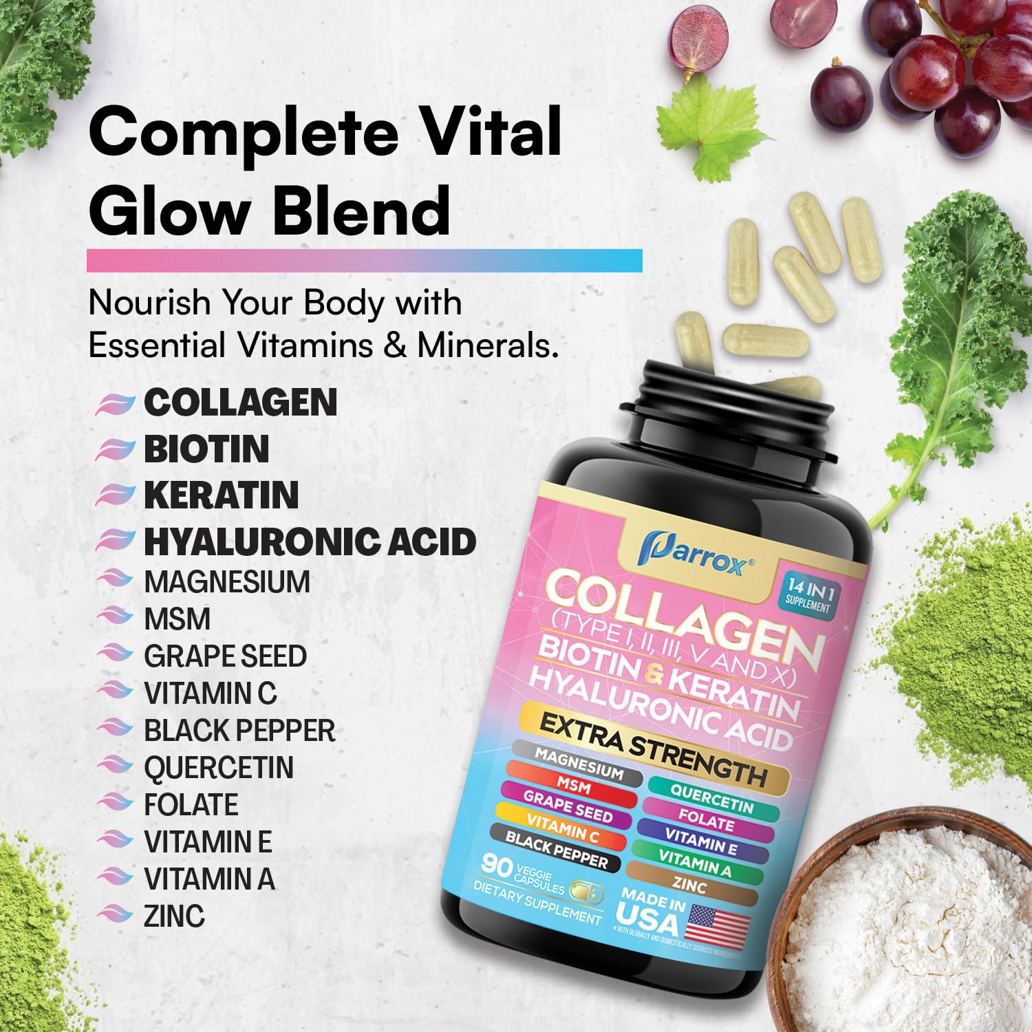 Parrox: MSM et collagène pour une beauté ciblée