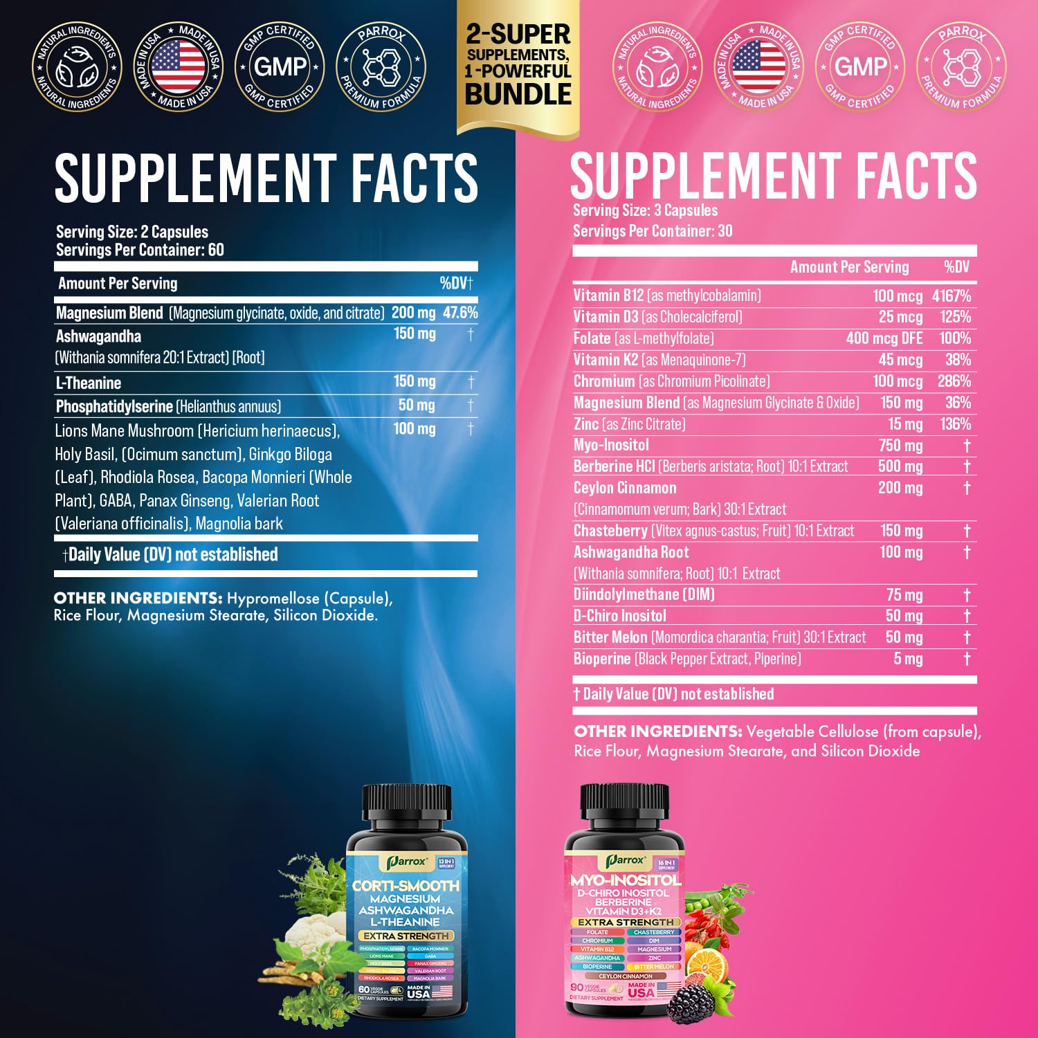 Parrox myo-inositol – capsules: soutien métabolique potentiel