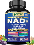 Parrox NAD+ bouteille liposomale prête pour énergie durable et équilibre quotidien.