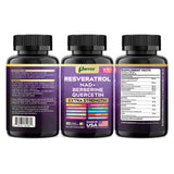 Parrox Resveratrol: boîte pratique de 60 gélules prête pour une utilisation durable.