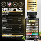 Parrox Shilajit 8 en 1 — Gélules: prise facile et durable au quotidien.