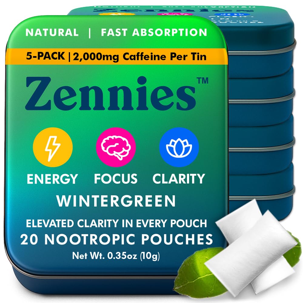 Parrox Zennies sachet caféine rapide sous la lèvre, énergie claire