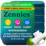 Parrox Zennies sachet caféine rapide sous la lèvre, énergie claire