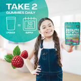 Parrox Zeolite Kids Detox Gummies — sans artificiels et sans colorants ni conservateurs.