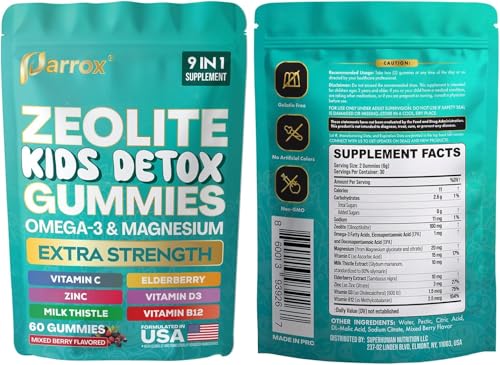 Parrox Zeolite Kids Detox Gummies — soutien quotidien facile à intégrer à la famille.