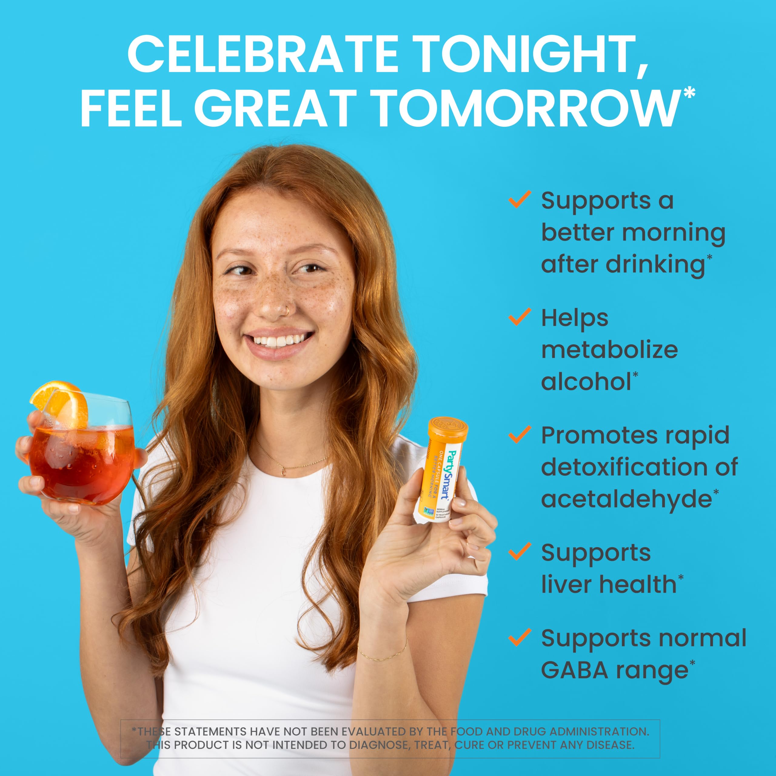PartySmart-ingredients andrographis chicoree raisin datte, formule vegetale pour soutenir le metabolisme alcool.