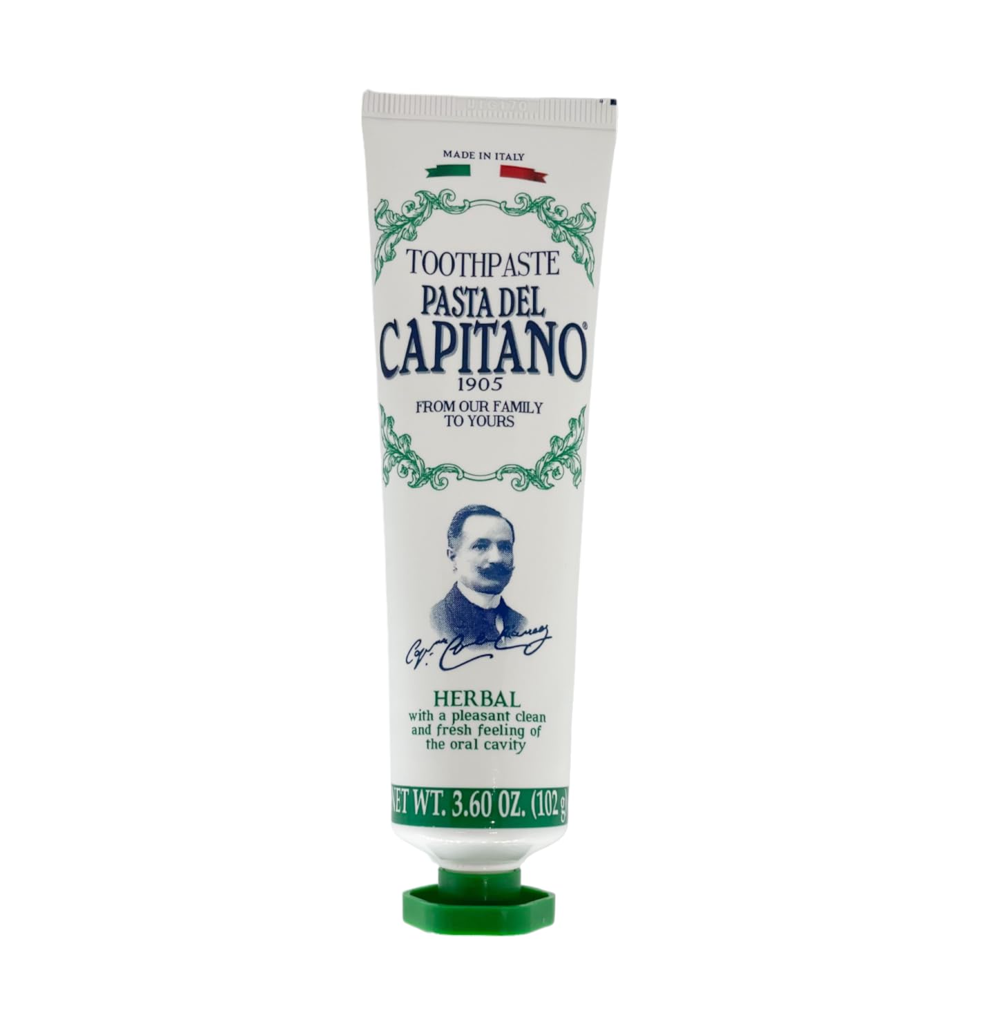 PASTA DEL CAPITANO 1905 Aubépine extrait, parfum subtil et agréable.