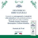 PASTA DEL CAPITANO 1905 Centella asiatica extrait pour soin buccal doux.