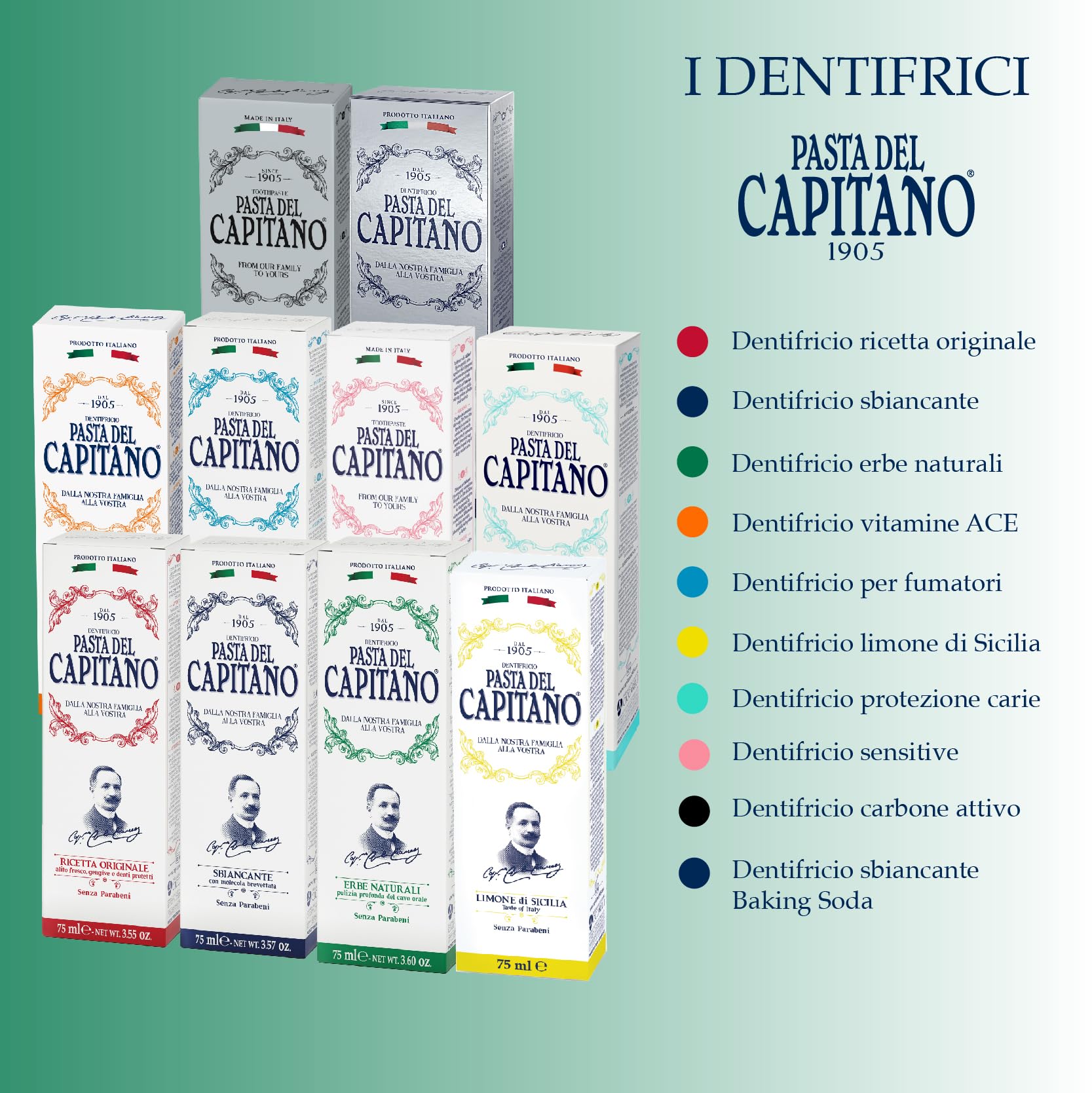 PASTA DEL CAPITANO 1905 Lichen islandais extrait, ingrédient végétal naturel.