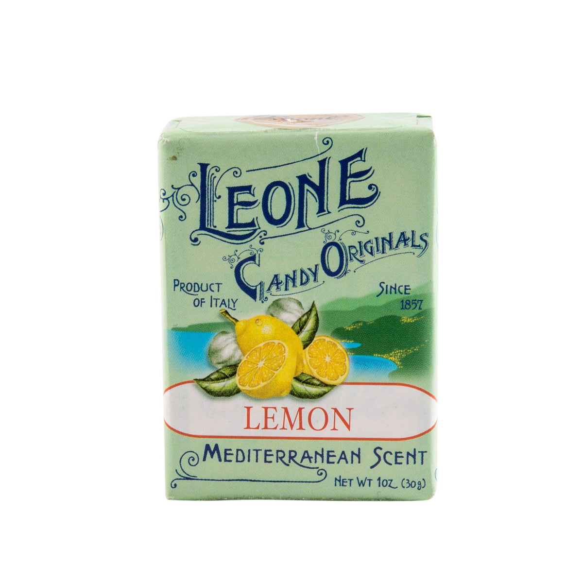 Pastiglie Leone bonbons citron, saveur rafraîchissante, idéal après le repas pour une pause gourmande.
